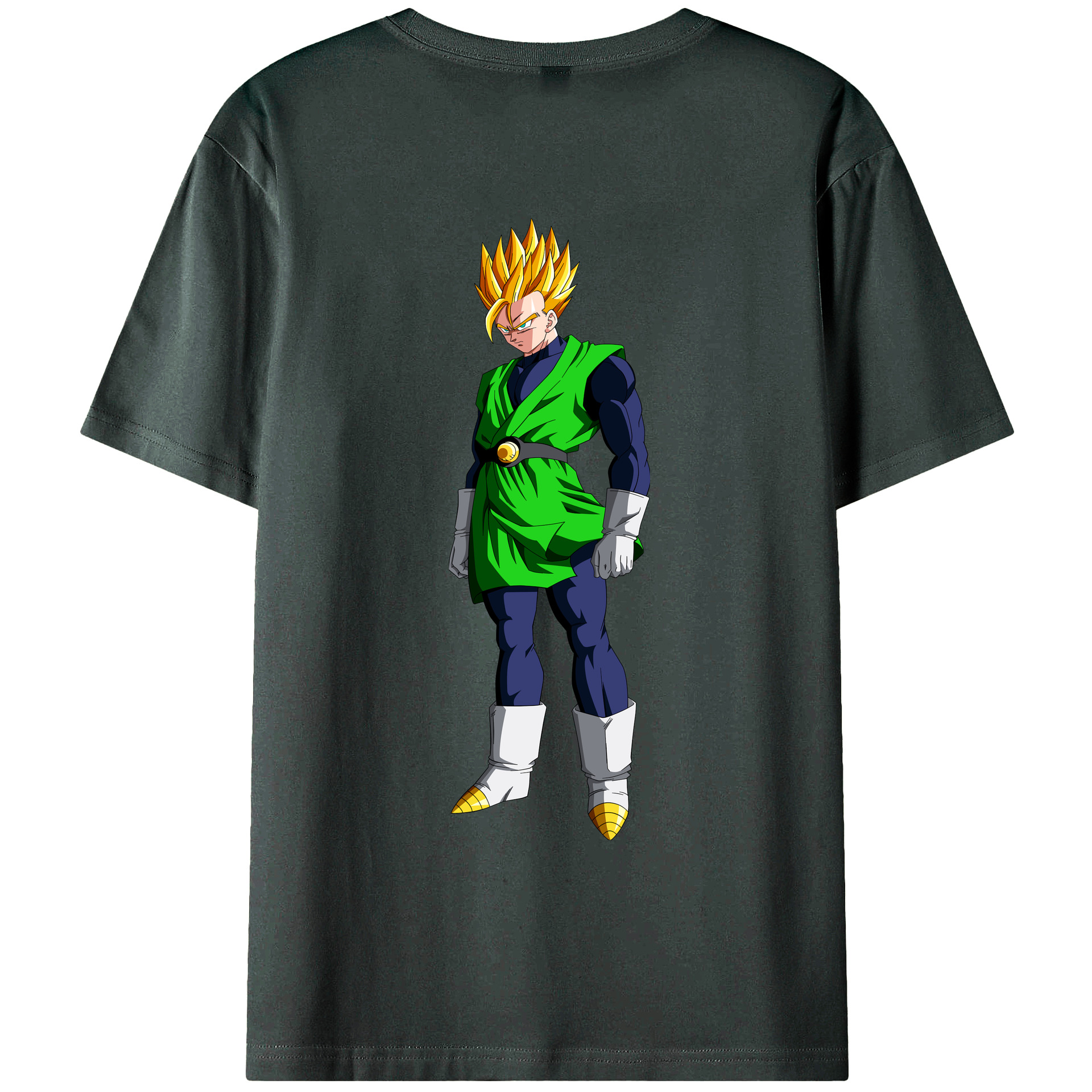 （画像用） ドラゴンボール 孫 悟飯（そんごはん）DRAGON BALL Son Gohan 綿100％ メンズ半袖Tシャツ（バックプリント） 通気性